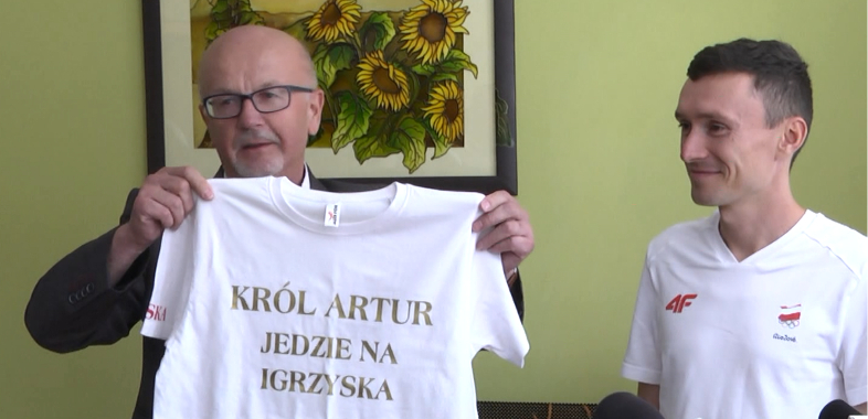 Pożegnanie Artura Kozłowskiego przed wylotem na Igrzyska Olimpijskie w Rio