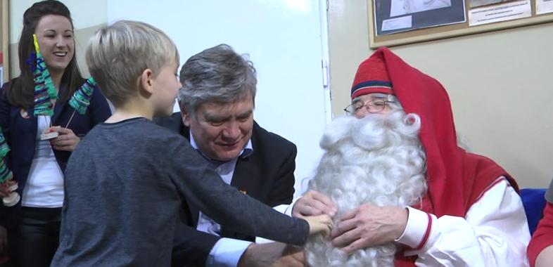 Prawdziwy Mikołaj na oddziale w Rafałówce